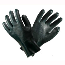 Grüne PVC Handschutzhandschuhe